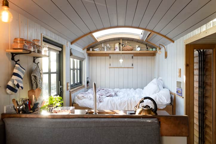 tiny home interior or cabin