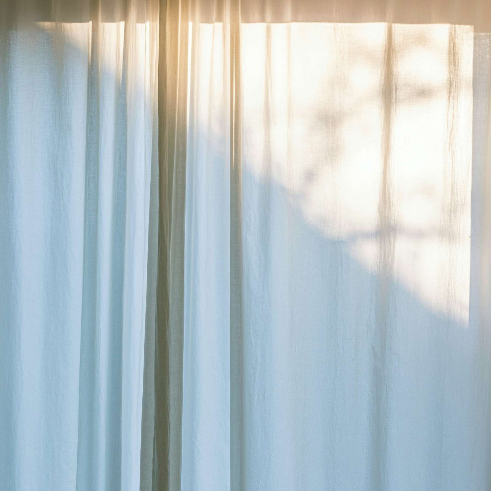 natural light on window curtains